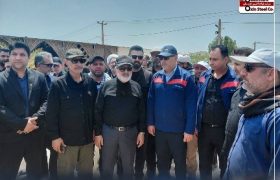 بازدید استاندار خوزستان از محل خدمت‌رسانی شرکت فولاد اکسین خوزستان به زائران اربعین حسینی